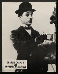 3x0014 CITY LIGHTS 8 style B French LCs R1970s Charlie Chaplin's masterpiece, Virginia Cherrill!