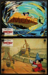 3x0017 FANTASIA 10 French LCs R1980s wonderful images from the Disney musical cartoon classic!