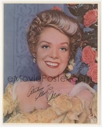 3y0691 ALICE FAYE signed color 8x10 REPRO still 1980s in yellow rose gown for Hello Frisco, Hello!