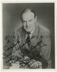 3y0795 BOB HOPE signed 8x10 REPRO still 1970s portrait of the legendary comedian in suit & tie!