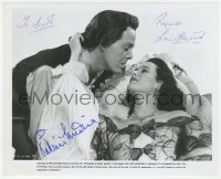 3y0290 FORTUNES OF CAPTAIN BLOOD signed 8x10 still R1974 by BOTH Louis Hayward AND Patricia Medina!