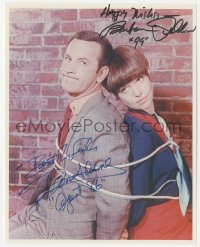 3y0718 GET SMART signed color 8x10 REPRO still 1980s by BOTH Don Adams AND Barbara Feldon, tied up!