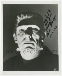 3y0825 GLENN STRANGE signed 8x10 REPRO still 1973 best c/u as the monster in House of Frankenstein!