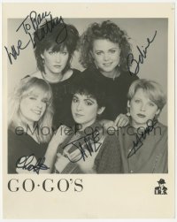 3y0442 GO-GO'S signed 8x10 publicity still 1994 by Valentine, Caffey, Wiedlin, Schock, AND Carlisle!