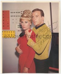 3y0722 GRACE LEE WHITNEY signed color 8x10 REPRO still 1980s Star Trek's Yeoman Janice Rand w/Shatner