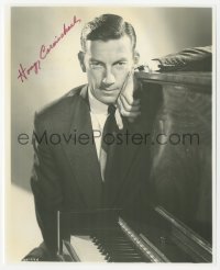3y0833 HOAGY CARMICHAEL signed 7.75x9.5 REPRO still 1970s great portrait of the famous piano player!