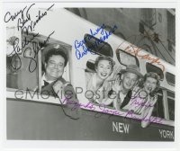 3y0834 HONEYMOONERS signed 8x9.5 REPRO still 1980s by Jackie Gleason, Meadows, Carney, AND Randolph!