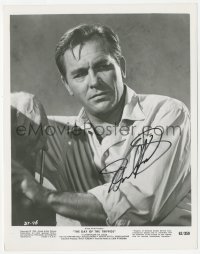 3y0312 HOWARD KEEL signed 8x10.25 still 1962 intense close up from The Day of the Triffids
