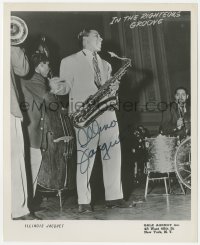 3y0443 ILLINOIS JACQUET signed 8.25x10 publicity still 1930s the African American jazz saxophonist!