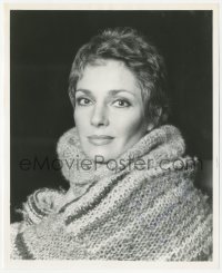 3y0849 JENNIFER O'NEILL signed 8x10 REPRO still 1980s beautiful portrait with short hair & knitted scarf!