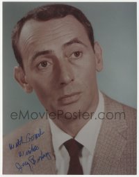 3y0734 JOEY BISHOP signed color 8x10 REPRO still 1980s great close portrait of the Rat Pack star!