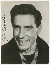 3y0324 JOHN CASSAVETES signed 7.25x9.5 still 1956 head & shoulders portrait from Edge of the City!