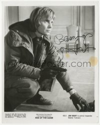 3y0329 JON VOIGHT signed 8x10.25 still 1975 close up as the police inspector in End of the Game!