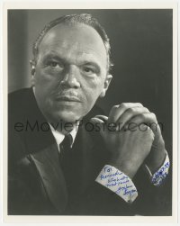 3y0855 JOSHUA LOGAN signed 8x10 REPRO still 1984 close portrait of the famous producer/director!