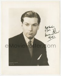 3y0342 LAURENCE OLIVIER signed 8x10 still 1938 head & shoulders portrait of the leading man!
