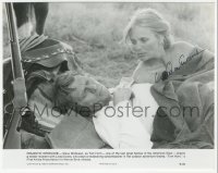 3y0345 LINDA EVANS signed 7.5x9.5 still 1980 close up with wounded Steve McQueen in Tom Horn!