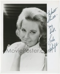 3y0871 LOLA ALBRIGHT signed 8.25x10 REPRO still 1980s head & shoulders portrait of the pretty actress!