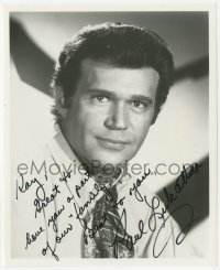 3y0890 PAUL LUKATHER signed 8x10 REPRO still 1980s great head & shoulders portrait in suit & tie!