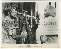 3y0378 ROBERT CUMMINGS signed 8x10 still 1963 bearded with telescope in Beach Party!