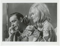 3y0899 SHIRLEY EATON signed 8x10 REPRO still 1980s with Sean Connery as James Bond in Goldfinger!