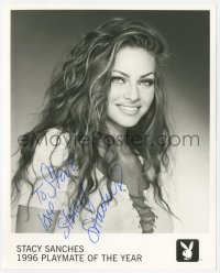 3y0451 STACY SANCHES signed 8x10 publicity still 1996 the sexy Playboy Playmate of the Year!