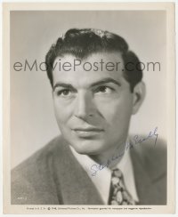 3y0387 STEPHEN MCNALLY signed 8.25x10 still 1948 Universal studio portrait wearing suit & tie!