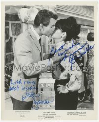 3y0397 UGLY DACHSHUND signed 8x10 still 1966 by BOTH Dean Jones AND Suzanne Pleshette, Walt Disney!