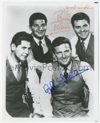 3y0906 UNTOUCHABLES signed 8x10 REPRO still 1980s by BOTH Robert Stack AND Paul Picerni!