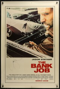 3y0018 BANK JOB signed advance DS 1sh 2008 by Jason Statham, a story of a heist gone wrong!
