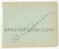 3y0514 BRIAN DONLEVY signed 5x6 album page 1930s it can be framed & displayed with a repro still!