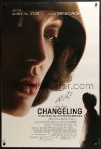 3y0027 CHANGELING signed DS 1sh 2008 by writer J. Michael Straczynski, directed by Clint Eastwood!