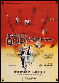 3y0134 KEVIN MCCARTHY signed 24x34 English commercial poster 1996 Invasion of the Body Snatchers!