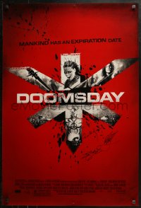 3y0034 DOOMSDAY signed DS 1sh 2008 by director Neil Marshall, Tyler Bates AND Axelle Carolyn!