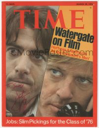3y0506 DUSTIN HOFFMAN signed magazine cover March 29, 1976 All the President's Men in Time Magazine!