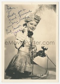 3y0457 DORIS DUANE signed deluxe 5x7 fan photo 1939 the pretty Earl Carroll Girl by John E. Reed!