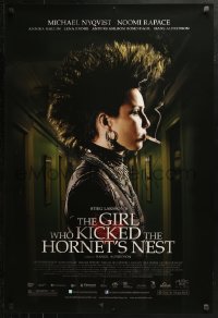 3y0042 GIRL WHO KICKED THE HORNET'S NEST signed DS 1sh 2010 by Noomi Rapace as Lisbeth Salander!