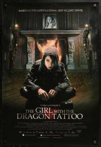 3y0044 GIRL WITH THE DRAGON TATTOO signed DS 1sh 2010 by Noomi Rapace as Lisbeth Salander!