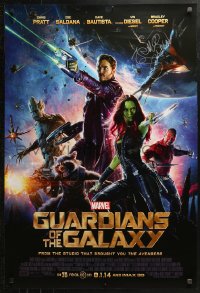 3y0050 GUARDIANS OF THE GALAXY signed advance DS 1sh 2014 by director James Gunn, Marvel Comics!