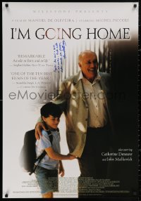 3y0059 I'M GOING HOME signed 1sh 2002 by director Manoel de Oliveira, starring Michel Piccoli!
