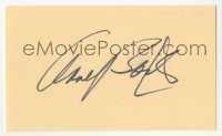 3y0537 ANNE BAXTER signed 3x5 index card 1980s it can be framed & displayed with a repro!
