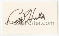 3y0548 BETTY HUTTON signed 3x5 index card 1980s it can be framed & displayed with a repro!