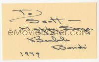 3y0550 BEULAH BONDI signed 3x5 index card 1979 it can be framed & displayed with a repro!
