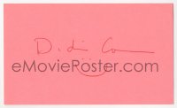 3y0571 DIDI CONN signed 3x5 index card 1980s it can be framed & displayed with a repro!