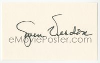 3y0592 GWEN VERDON signed 3x5 index card 1980s it can be framed & displayed with a repro!