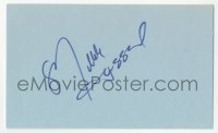 3y0643 MERLE HAGGARD signed 3x5 index card 1980s it can be framed & displayed with a repro!