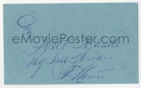 3y0656 PHIL HARRIS signed 3x5 index card 1980s it can be framed & displayed with a repro!