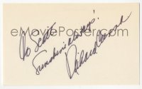 3y0664 RICHARD CRENNA signed 3x5 index card 1980s it can be framed & displayed with a repro!