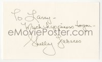 3y0672 SHELLEY FABARES signed 3x5 index card 1980s it can be framed & displayed with a repro!