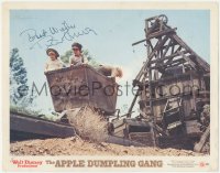 3y0190 APPLE DUMPLING GANG signed LC 1975 by Tim Conway, Disney, cool mine cart scene!