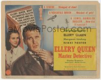 3y0187 ELLERY QUEEN MASTER DETECTIVE signed TC 1940 by Ralph Bellamy, w/ Lindsay as Nikki Porter!